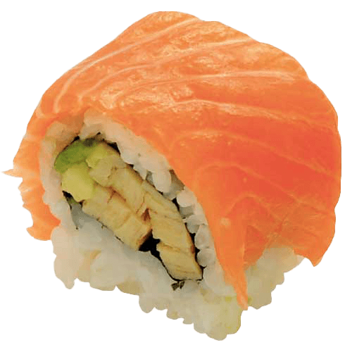 Salmon inside out roll