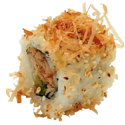 Grilled tuna inside out roll