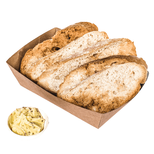 Bread with garlic butter