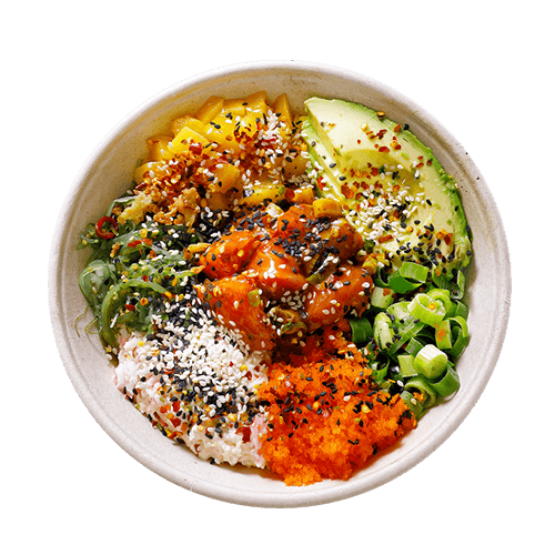 Spicy salmon bowl