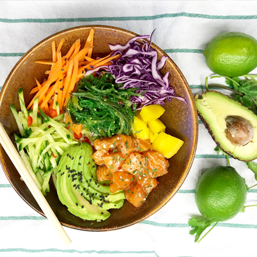 Poké bowl salmon