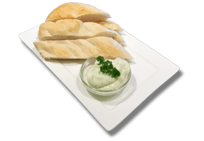 Brood met kruidensaus