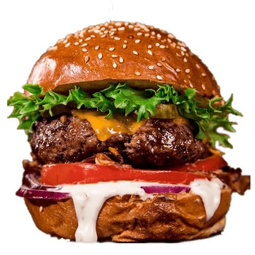 Bacon and cheese burger
