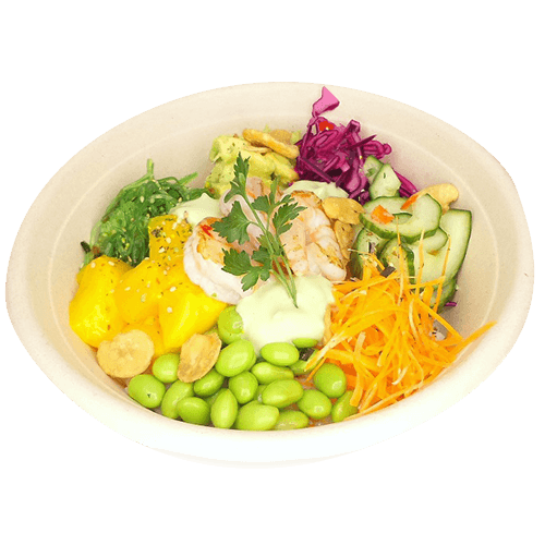 Poké bowl scampi's