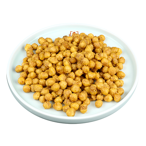 Fried sweet corn with egg yolk
