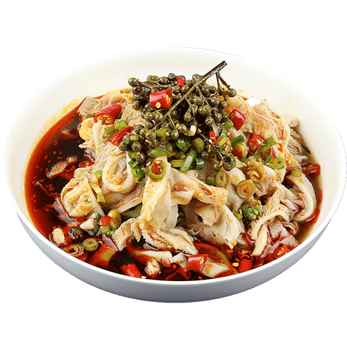 Beef organs in chili sauce