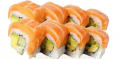Salmon uramaki roll