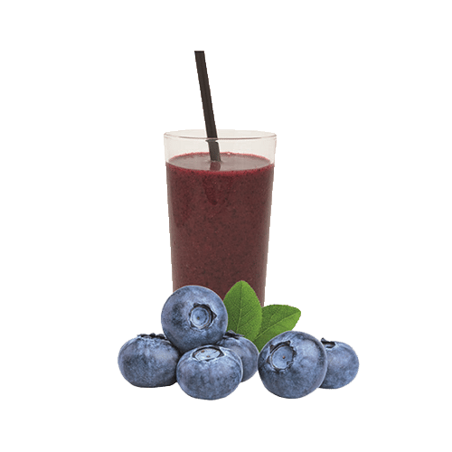 Appel-mango-bosbessen smoothie