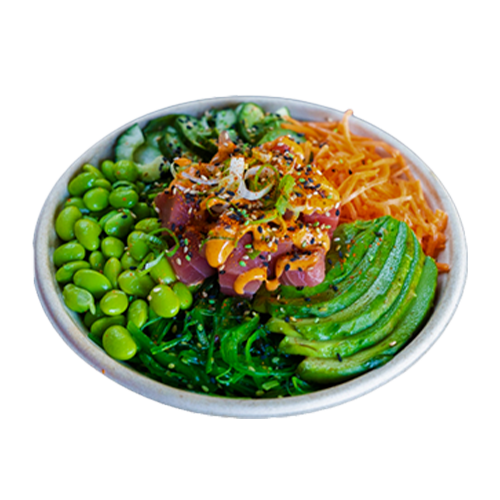 Spicy tuna poké bowl