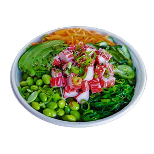 Surimi krab poké bowl