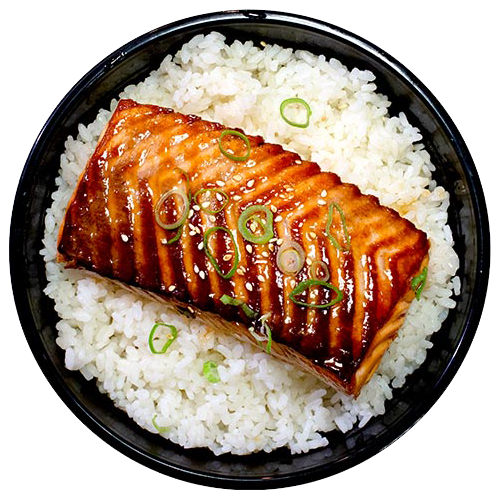Grilled salmon bowl
