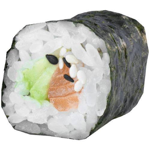 Salmon avocado maki
