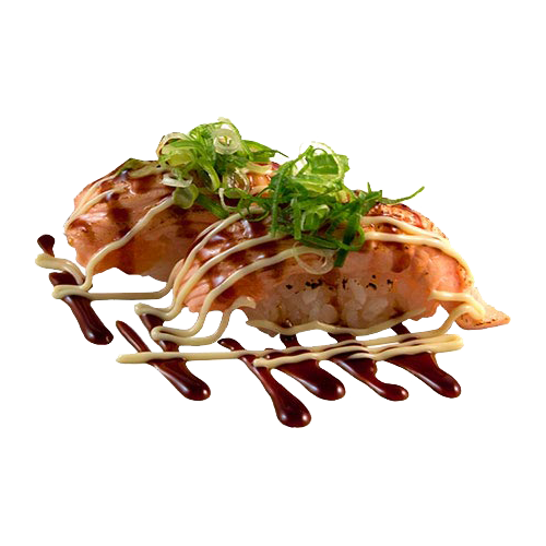 Seared salmon nigiri