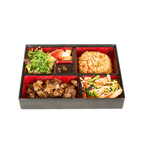 Beef teriyaki bento