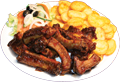 Spareribs menu
