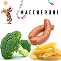 Penne con broccoli e salsiccia