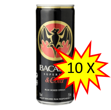 10 Bacardi Rum&Cola