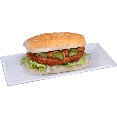 Sandwich crispy chicken satay