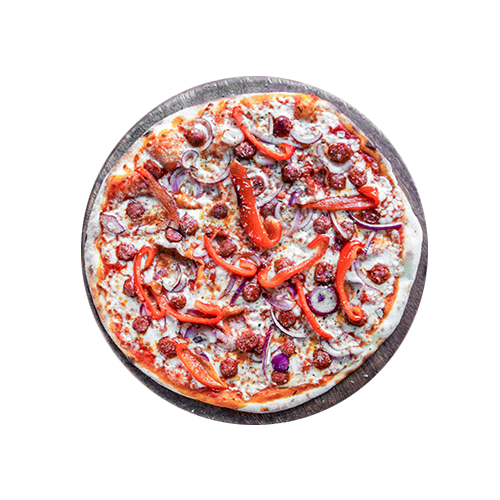 Pizza silly sausage