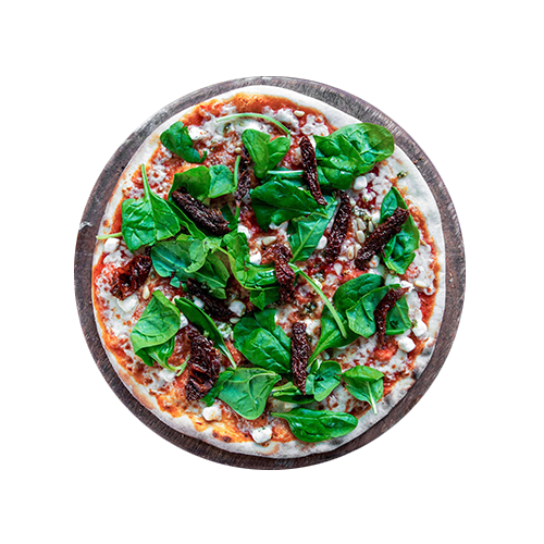 Pizza spinaci di capra