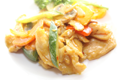 Chicken breast with curry sauce