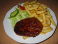 Kleine schotel runder hamburger