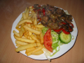 Kleine schotel lams sis kebab speciaal