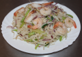Shaked noodles with shrimp / Pho xao tom