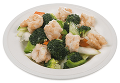 Broccoli with Chinese shrimps