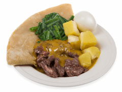 Roti with beef