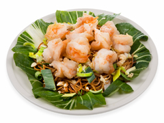Tjauw min with large shrimps