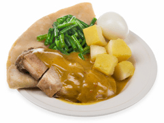 Roti with chicken
