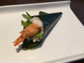 Ebi fried temaki