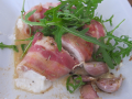 Warme geitenkaas/bacon
