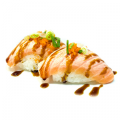 Flambé sake nigiri