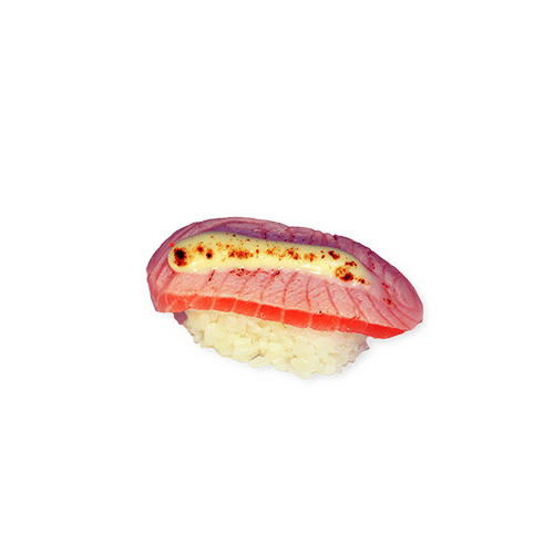 Sake cheese nigiri