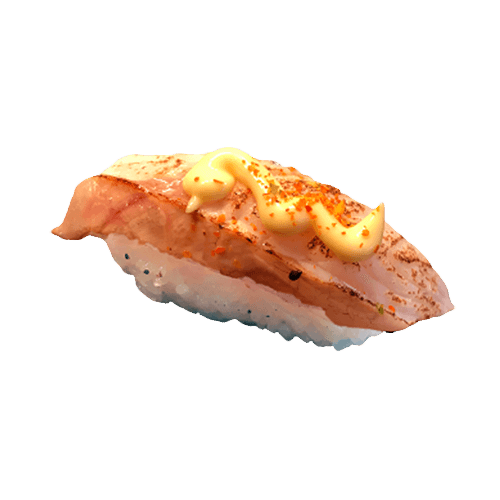 Suzuki flambé nigiri