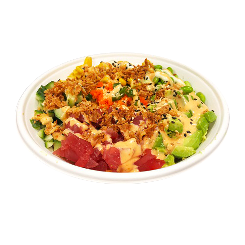 Poké bowl spicy tuna