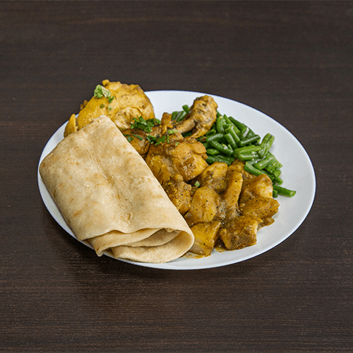 Roti kipfilet kerrie