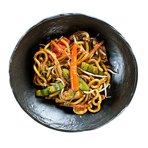 Noodles met groente