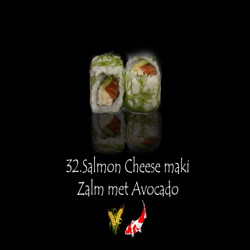 Salmon cheese maki