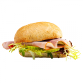 Zacht broodje Ham