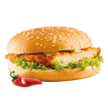 Spicy chicken burger