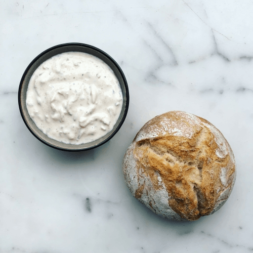 Tzaziki en Rustiek broodje van Van Menno