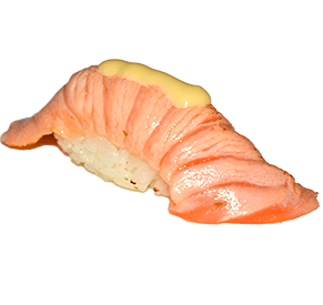 Nigiri geflambeerde sake