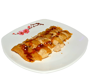 Gebakken kip met teriyaki saus