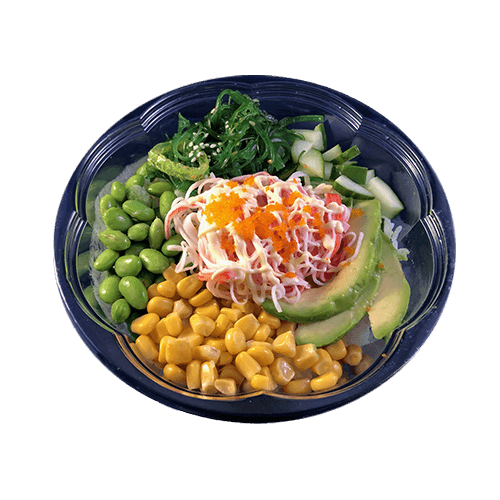 Poke bowl krab