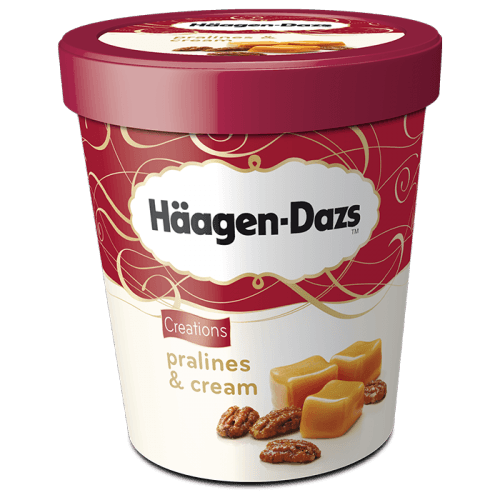 Haägen Dasz pralines and cream