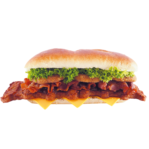 Pork rib burger