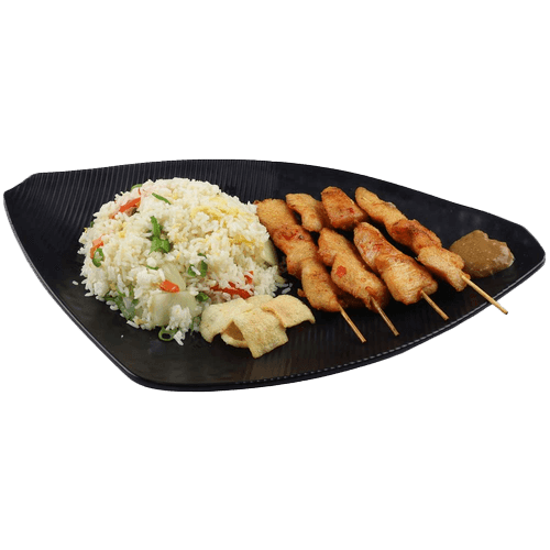 Chicken sate fried rice
